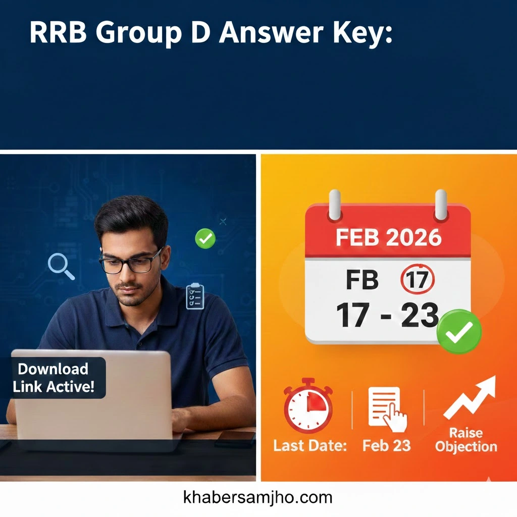 RRB Group D Answer Key download link and objection date 2026 rrb-group-d-answer-key-2026.webp