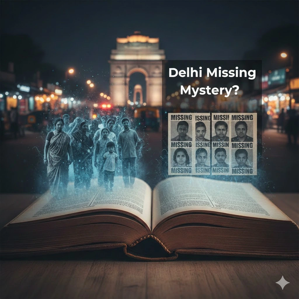 Delhi Missing Mystery:सावधान दिल्ली! हर दिन गायब हो रहे हैं 54 लोग, जानिए क्या है इन आंकड़ों के पीछे की असली वजह।