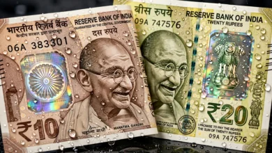 भारत में जारी होने वाले 10 और 20 रुपये के प्लास्टिक (पॉलीमर) नोटों का प्रतीकात्मक चित्र